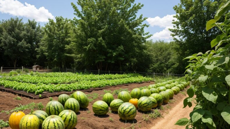 Сбор урожая арбузов и дынь: как определить спелость 4 Сбор урожая арбузов и дынь: как определить спелость